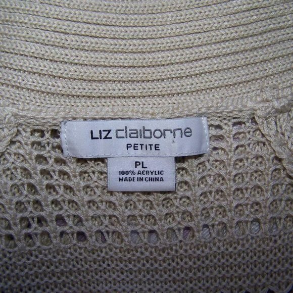 Liz Claiborne Beige Knit Shrug - Picture 6 of 6